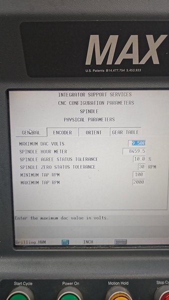 Hurco VM-10 VMC, 2011 – Probes, Under Power, Low Hours