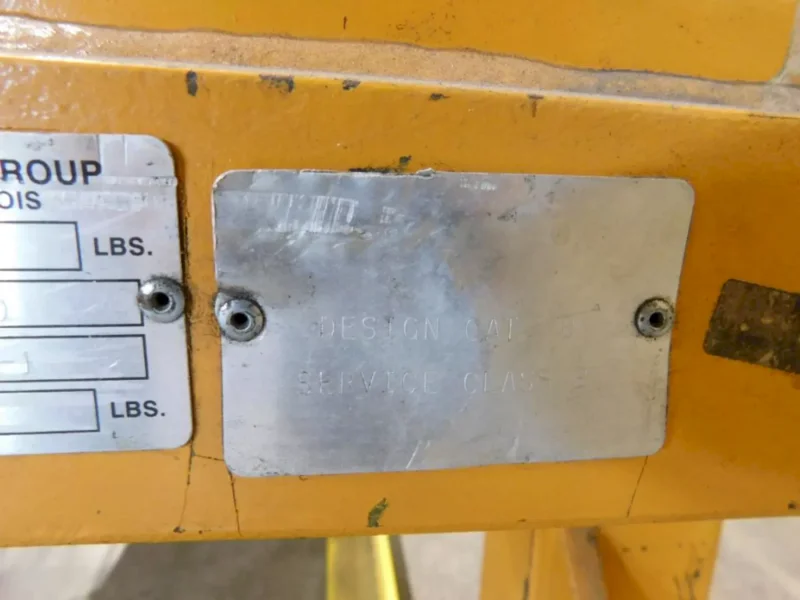 3 TON CALDWELL MODEL #60S-3-60 STRONG BAC POWERED MOTORIZED SHEET LIFTER: YOBRO #25899