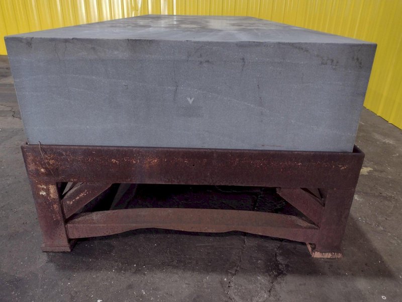 10&#039; x 4&#039; X 16&quot; PRECISION GRANITE SURFACE PLATE W/ TABLE STAND: STOCK #19003