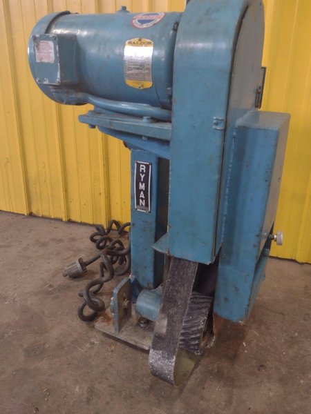 7.5 HP RYMAN ENGINEERING MODEL #712L LATHE TOOL POST GRINDER ABRASIVE BELT GRINDING HEAD: STOCK #15246