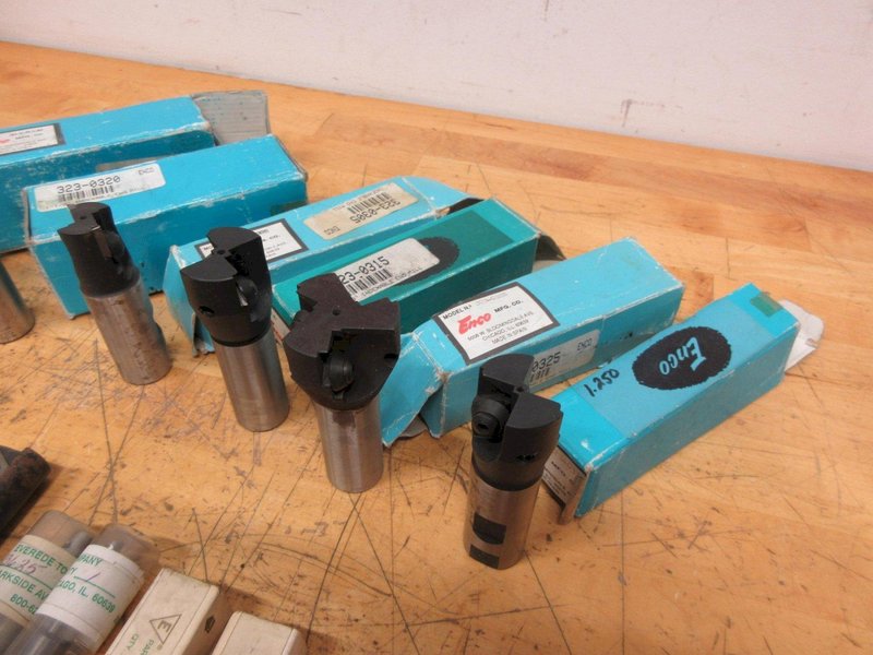 Enco Indexable Milling Tool Holders Assorted with Everede Tools and Bits, Dimond Nib Holder with Nibs- Auction Item