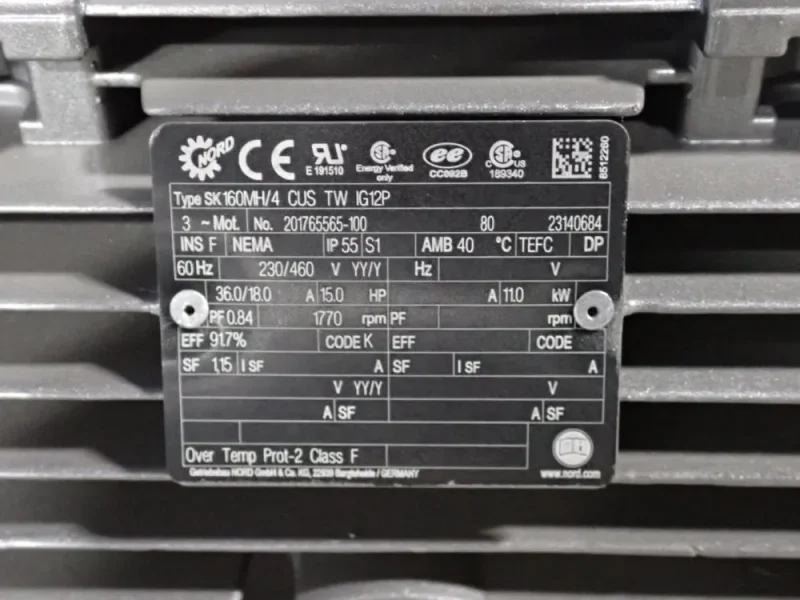 NORD 15.0 HP GEAR DRIVE