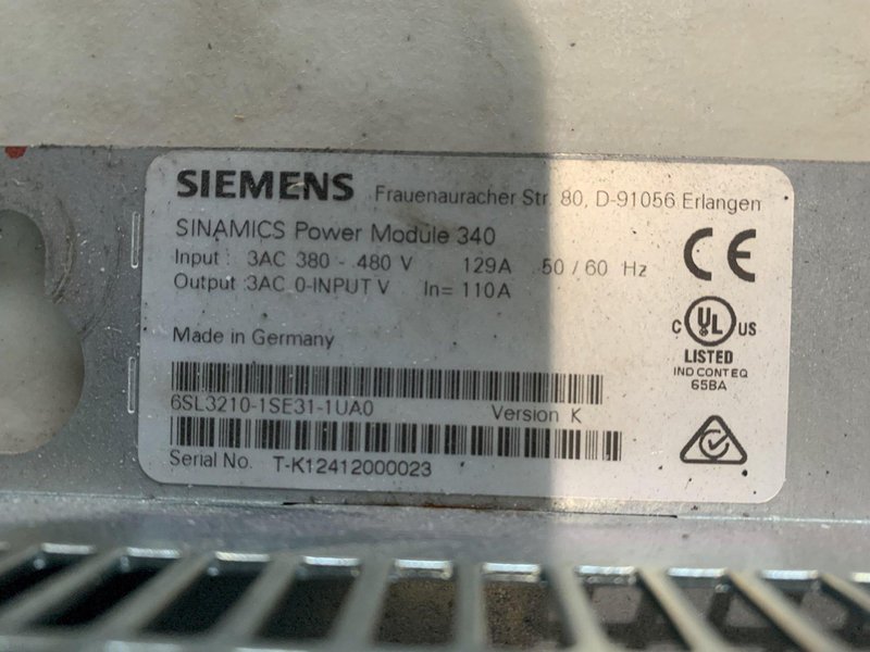 SIEMENS SINAMICS POWER MODULE 340. STOCK # 0151924
