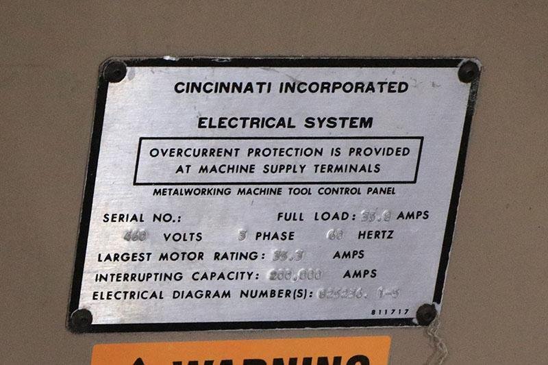 135 Ton x 10 Ft Cincinnati Hydraulic Press Brake Model 135CB8