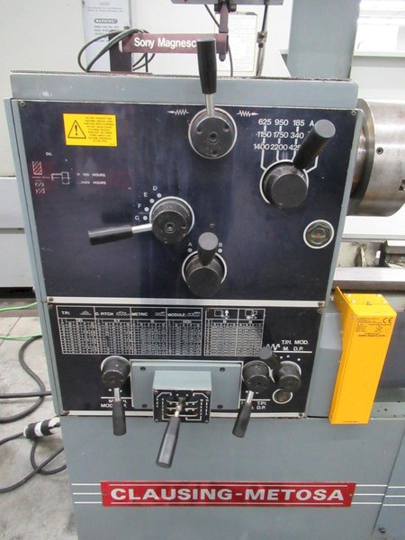 Clausing Metosa C 1765 Model Engine Lathe, Aloris Tool Post, Tailstock, Steady Rest, Sony 2-Axis DRO