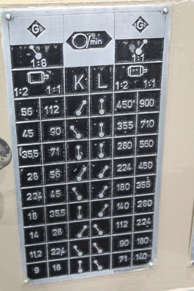38&quot; X 96&quot; POREBA ENGINE LATHE: STOCK #73804