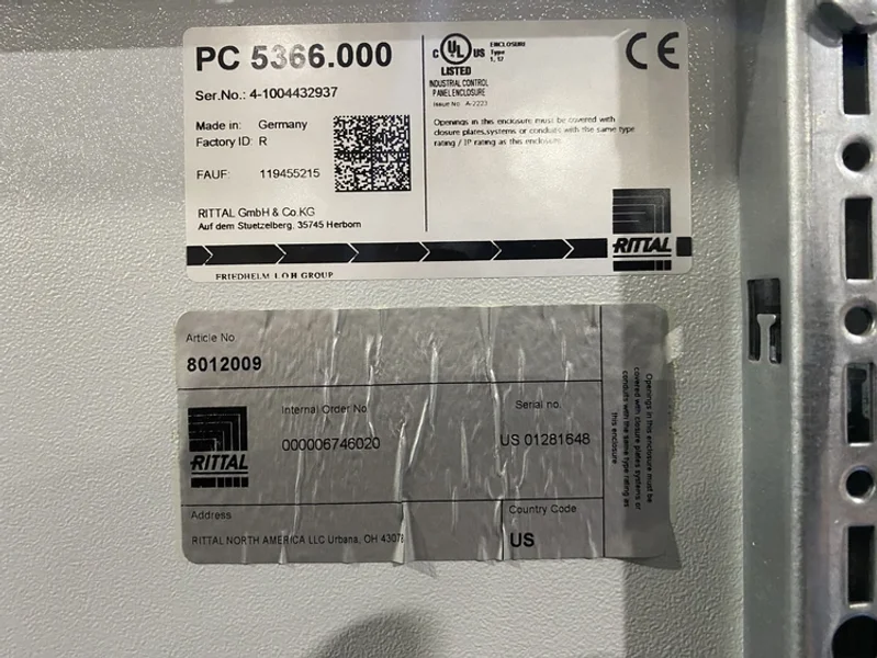 RITTAL – PC 5366.000 Enclosure USED