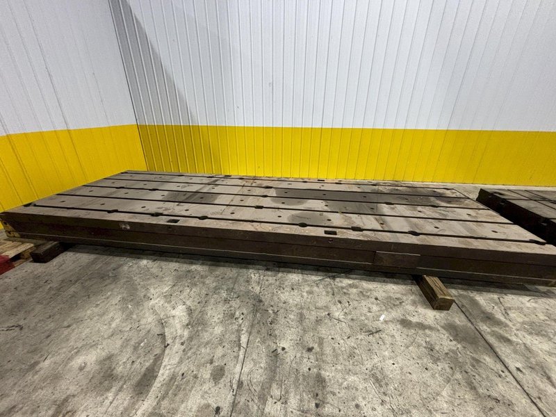 77" X 226" X 13-3/4" HIGH T-SLOTTED FLOOR LAYOUT PLATE: STOCK #11259