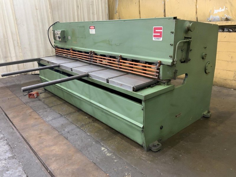 10' X 1/4" SUMMIT HYDRAULIC SQUARING SHEAR: STOCK #81071