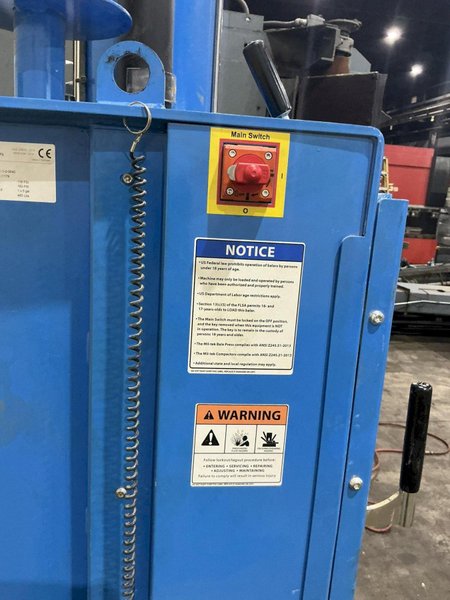 2022 MIL-TEK MODEL #2102 ECODRIVE CARDBOARD &amp; PLASTIC HYDRAULIC BALER: YOBRO #25843