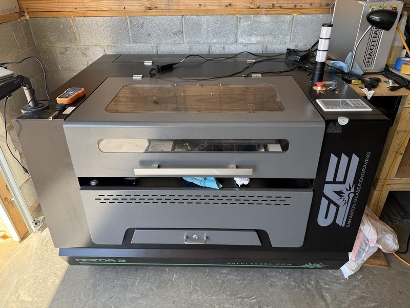 24″ x 40″ 100 Watt SA Laser Razor 2 CO2 Laser Engraving and Cutting Machine, 2023