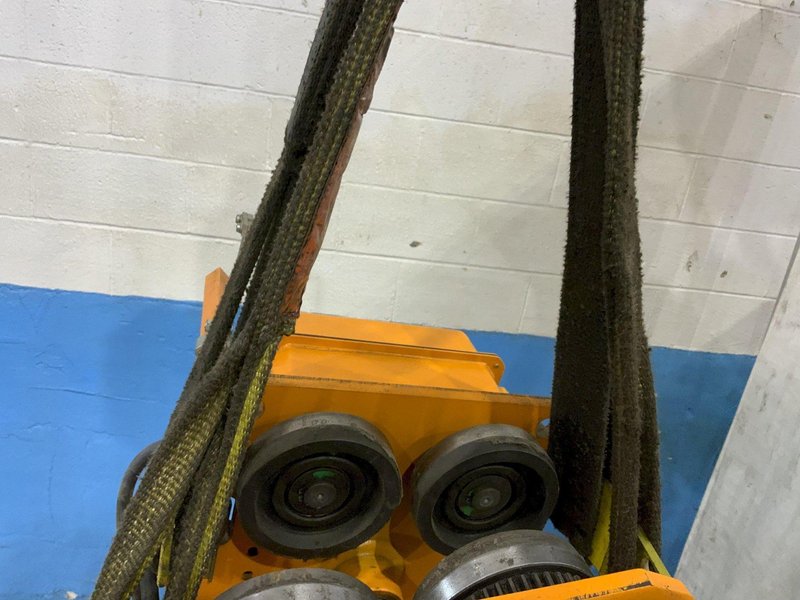 3 TON HARRINGTON ELECTRIC CHAIN HOIST &amp; POWER TROLLEY: STOCK #81310