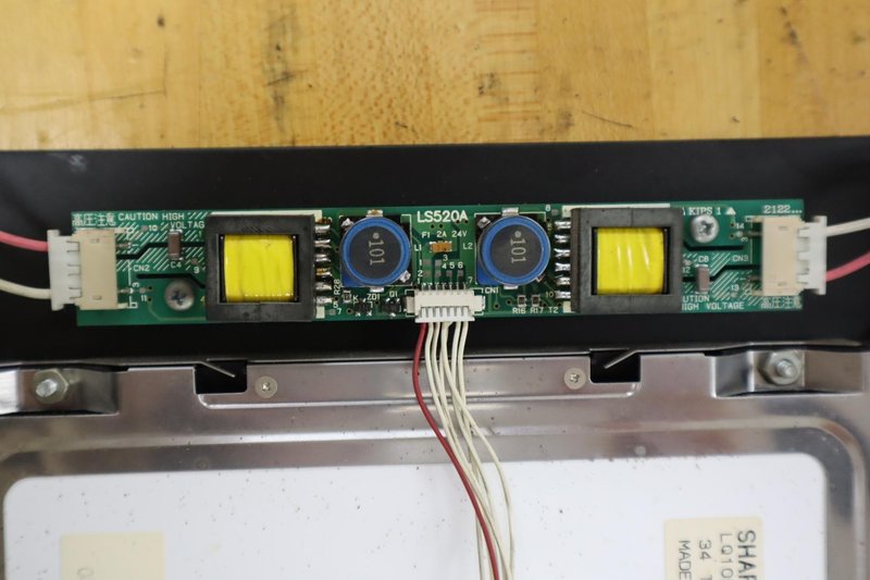 Used Haas Sharp LQ10D421 LCD 10.4" Screen Upgrade with Haas 65-3410 LCD Differential Line Receiver Upgrade Board