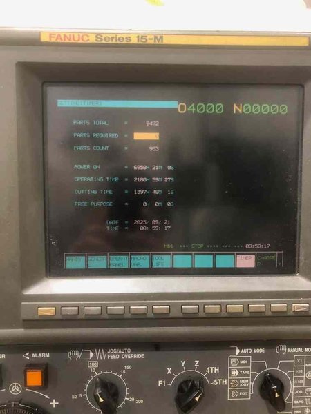 Kitamura Mycenter HX300 HMC, 2001 – Fanuc Control, Low Hours, 15k Spindle, Tombstones Included