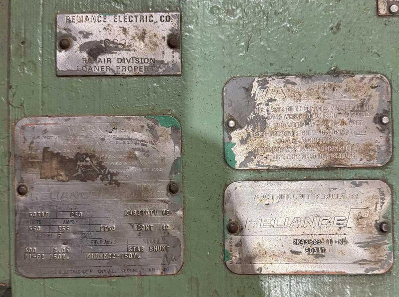 Motor, Reliance, 250 HP DC