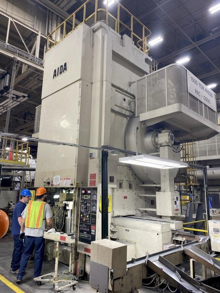 1500 TON AIDA KNUCKLE JOINT PRESS, MODEL PK-1500