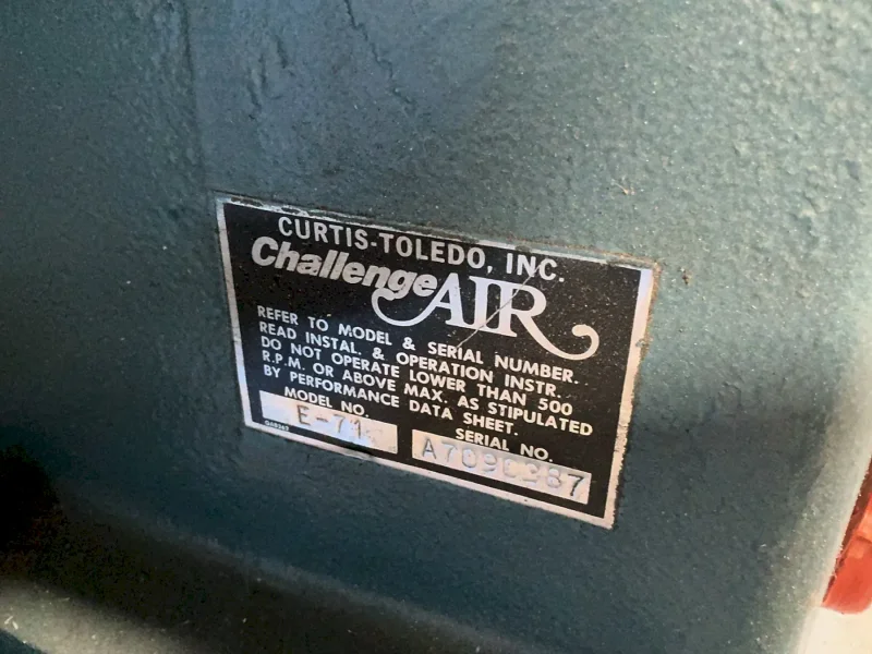 CURTIS 10 HP CHALLENGE AIR AIR COMPRESSOR  -  E-71