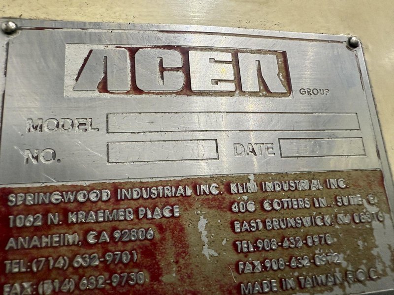 12&quot; X 24&quot; ACER MODEL #AGS-1224AHD HYDRAULIC HORIZONTAL SURFACE GRINDER: STOCK #23370