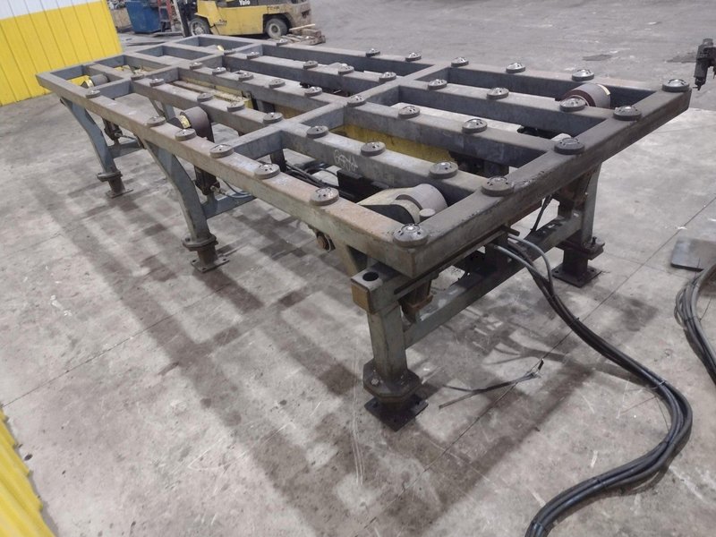 16&#039; POWERED INFEED TABLE, USED FOR LOADING SHEETS IN A SHEAR / BRAKE: YOBRO #24335