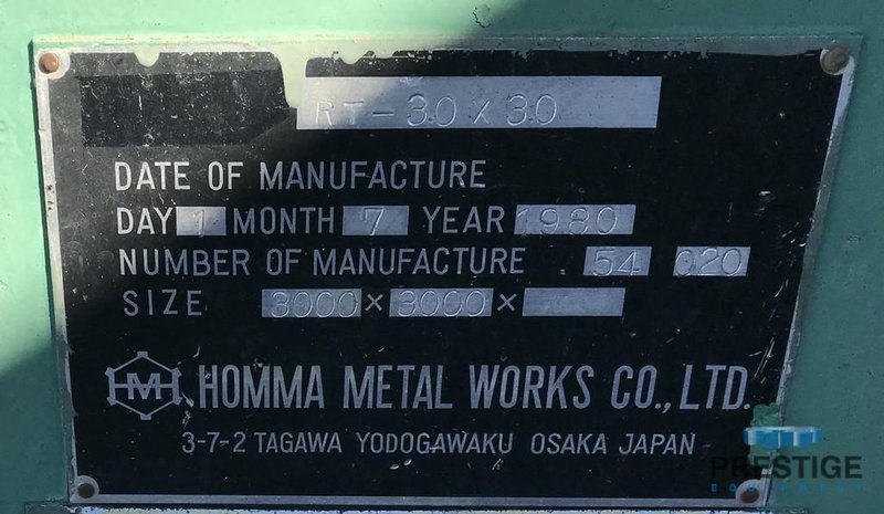 Homma 118.11" x 118.11" Rotary Table