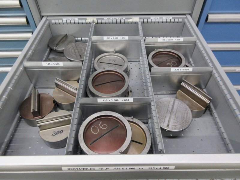 Lista Cabinet with 8 Drawers and Contents 112 Style and Marathon 112  Special Punches for CNC Turret Punch- Auction Item