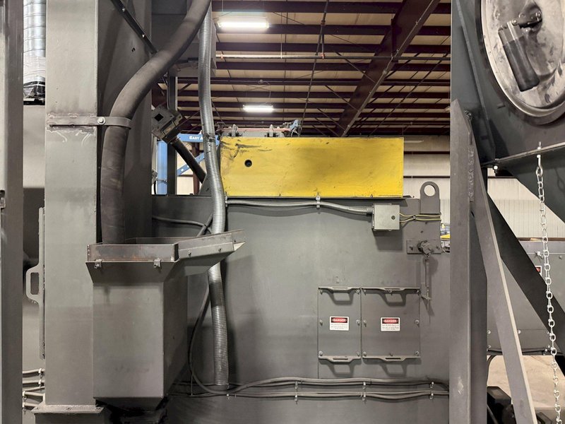 PANGBORN ES-1845 SCREW TYPE AXILE/SHAFT 25 HP SHOT BLAST MACHINE. STOCK # 0223926