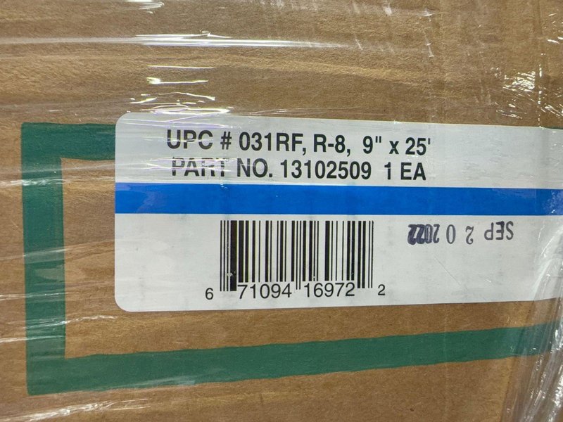 ATCO RUBBER PRODUCTS 9” X 25’ FLEXIBLE DUCTING   -  13102509