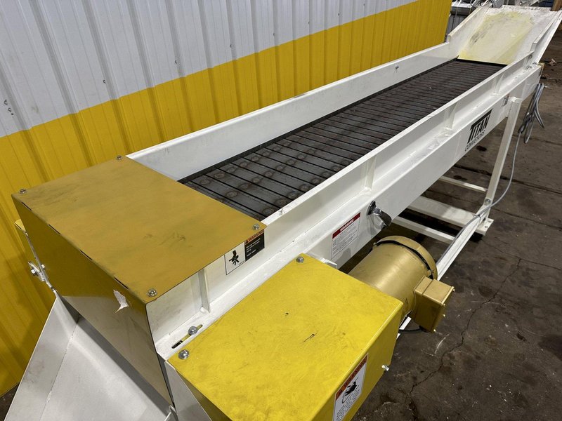 120&quot; X 20&quot; TITAN MODEL #WF049 STEEL BELT PARTS TRANSFER CONVEYOR: STOCK #19457