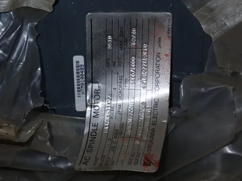 Yaskawa  Ac Spindle Motor  - Uaaska-11cz3