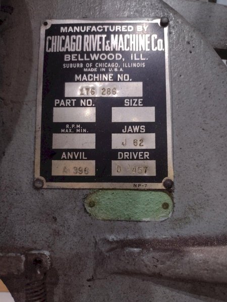 CHICAGO RIVET MACHINE: STOCK #23133