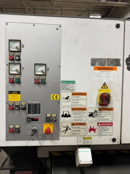 USED 2004 TIMESAVERS 3 ABRASIVE HEAD WET WIDE BELT SANDER