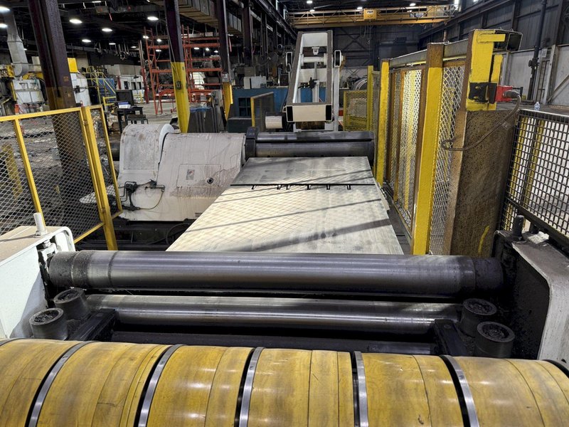 54" X .110" YODER SLITTING LINE, COMPLETE LINE, LOTS OF TOOLING: YOBRO #24277