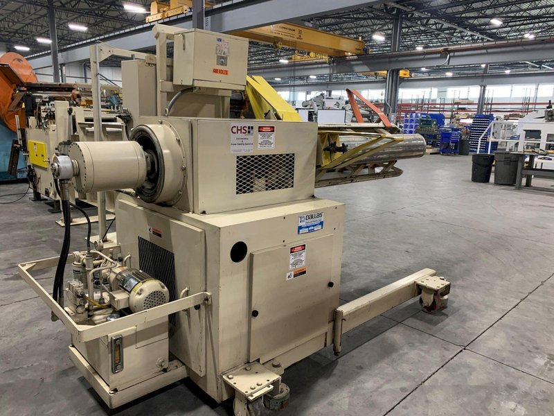 12,000 lbs. x 48&quot; Used Dallas Industries Motorized Reel For Sale, Model DPR-1248, Good Running!