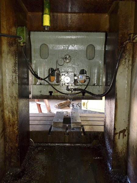 165 TON AIDA MODEL #PC-15(2) MECHANICAL CRANK GAP FRAME PRESS  7.8" STROKE : YOBRO #25990