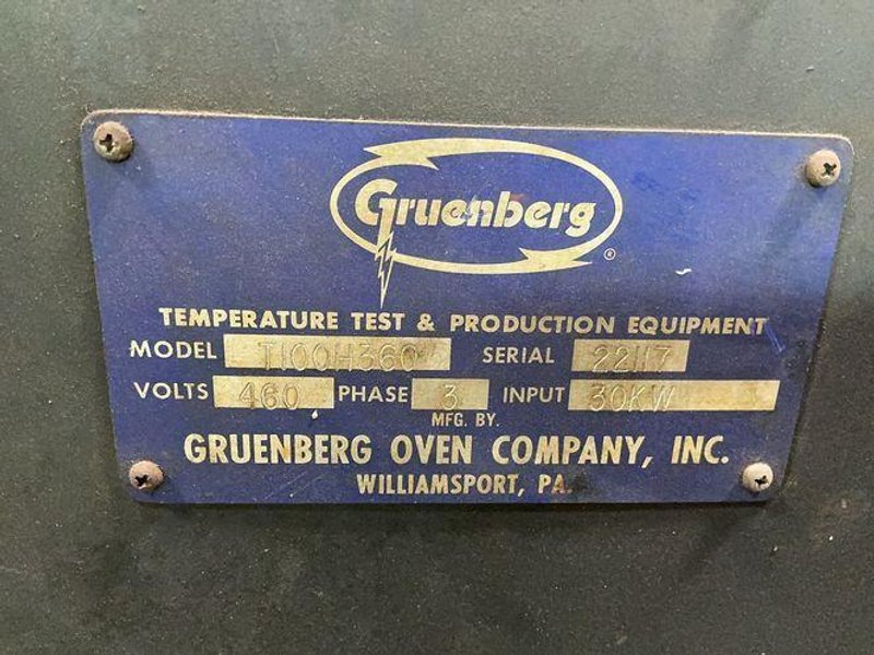 GRUENBERG 1000° F OVEN  -  T100H360