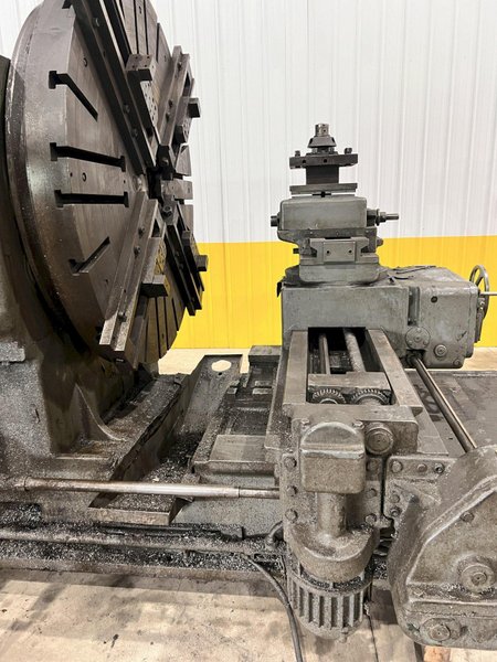 120&quot; SWING CRAVEN HEAVY DUTY FACING T-LATHE: STOCK #21007
