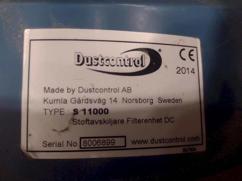 15 HP DUSTCONTROL MODEL #DC-11 &amp; RAF-1600 DUST COLLECTOR SYSTEM: STOCK #17169