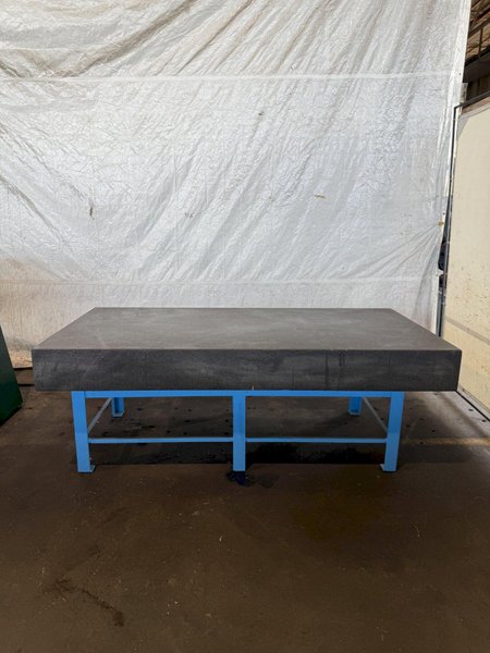 96&quot; x 48&quot; X 10&quot; GRANITE SURFACE PLATE W/ STAND. STOCK # 0881025.