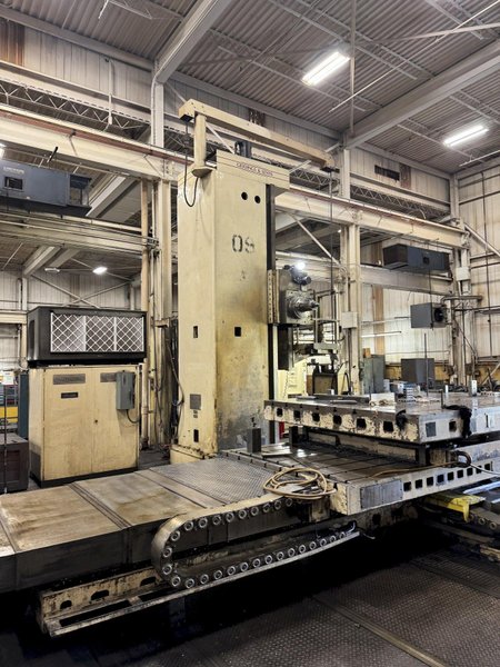 6&quot; GIDDINGS &amp; LEWIS H60-T CNC 4-AXIS HORIZONTAL BORING MILL WITH POWERED TAILSTOCK. STOCK # 1002025