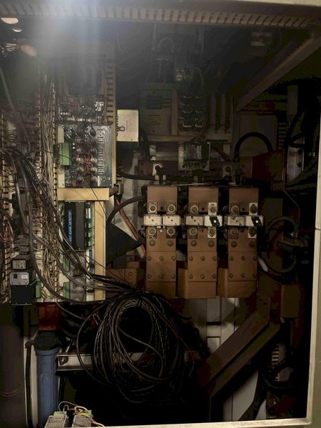 2000 Inductotherm model 1750-300 furnace power supply s/n 00f-123659-12 rated at 1750 kw, 1900 kva, 400 hz., 575 volt, with remote panel control box, original drain/feed manifolds