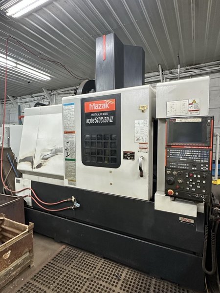 Mazak Nexus 510C/50-II VMC, 2007 – Mazatrol Matrix Control, Hand Pendant, Tool Probe, Chip Conveyor