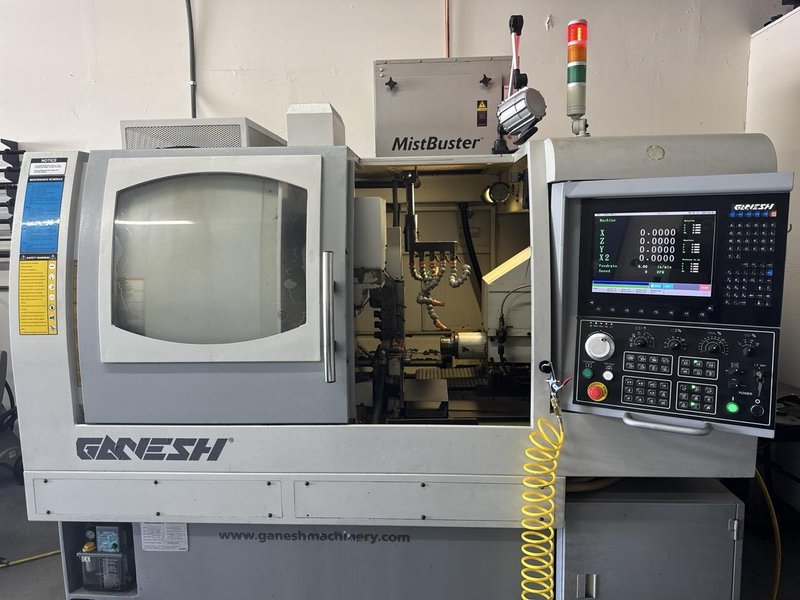 Ganesh Cyclone 32CS CNC Swiss Lathe, 2010 – Parts Catcher, Live Tooling, Sub Spindle