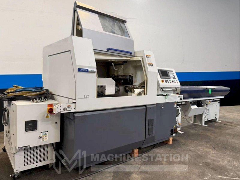 Citizen Cincom L32-1M8 CNC Swiss Type Automatic Lathe – 2019 Bar Feeder
