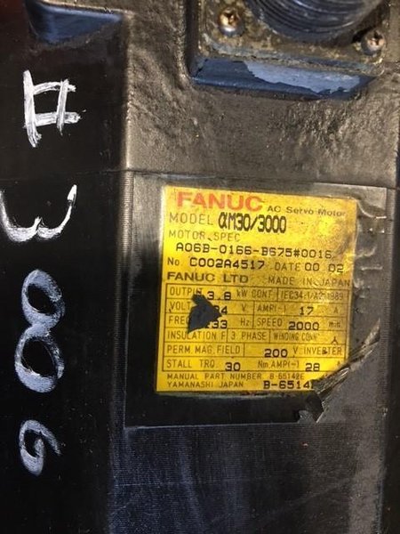 FANUC AC SERVO MOTOR STOCK #3006