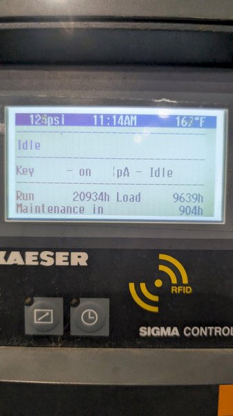 Kaeser 125 Hp Rotary Screw Air Compressor