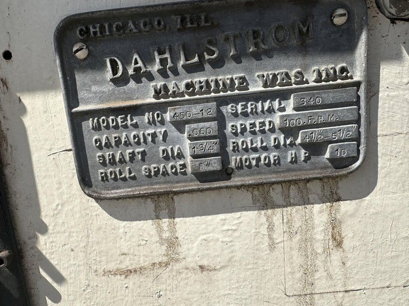 14 STAND X 1-3/4&quot; DAHLSTROM ROLL FORMER: STOCK #77955