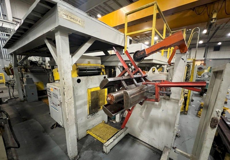 8,000 LBS X 24" X .125" DALLAS UNCOILER COIL REEL, STRAIGHTENER, FEED LINE: YOBRO #24808