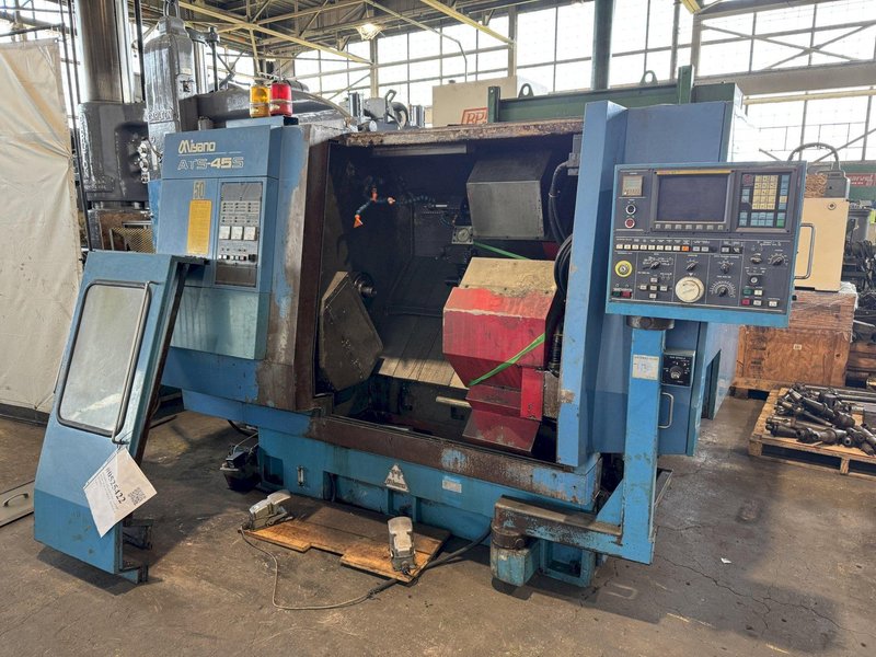 MIYANO ATS-45S CNC LATHE WITH SUB SPINDLE. STOCK # 0525422