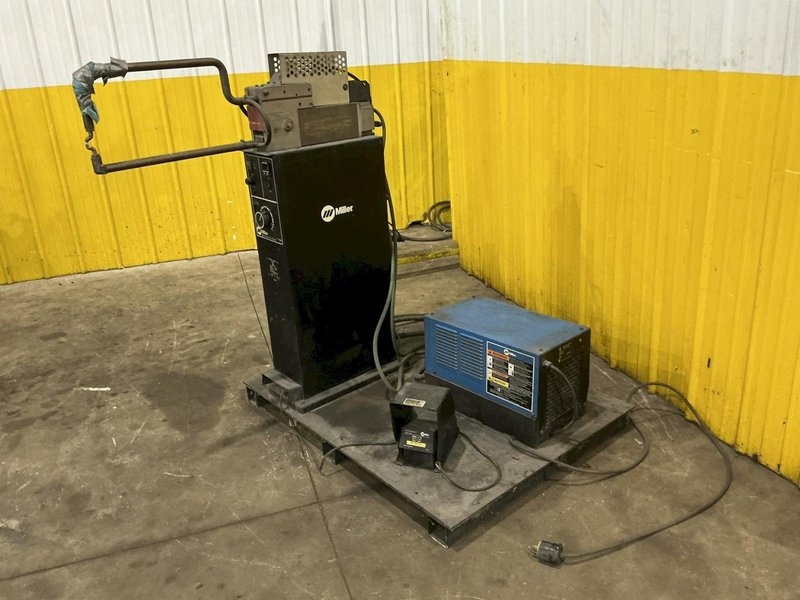 20 KVA MILLER MODEL #SSW-2040ATT ROCKER ARM SPOT WELDER &amp; SINGLE PHASE POWER SOURCE: YOBRO #25342