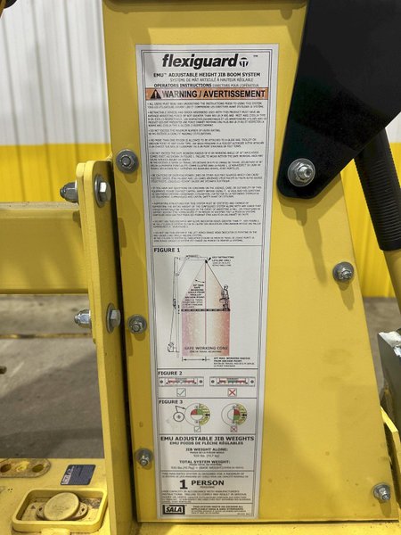 20&#039; HIGH SALA MODEL #8530558 JIB STYLE FALL ARREST SAFETY SYSTEM: STOCK #22176